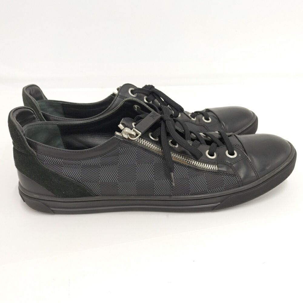 Louis Vuitton Aventure Sneakers Side Zip 8.5 Damier Graphite — view 3