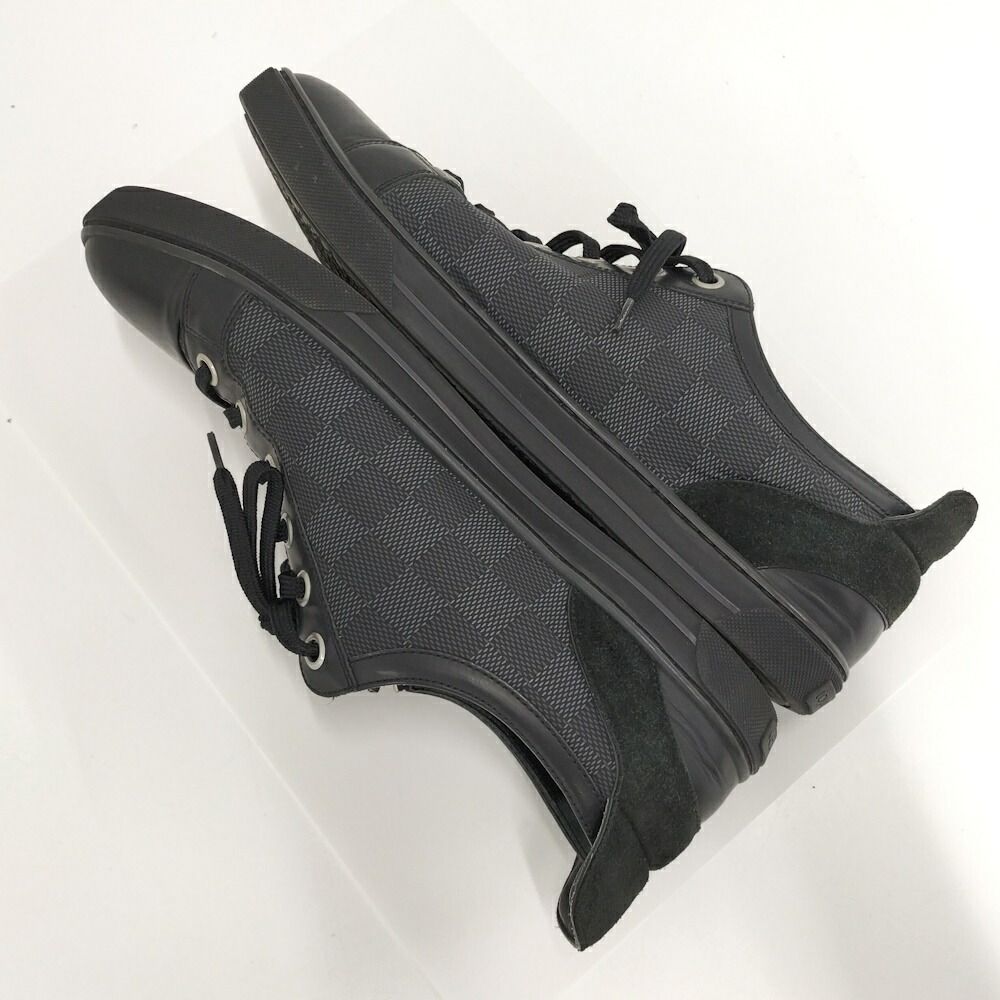 Louis Vuitton Aventure Sneakers Side Zip 8.5 Damier Graphite — view 4