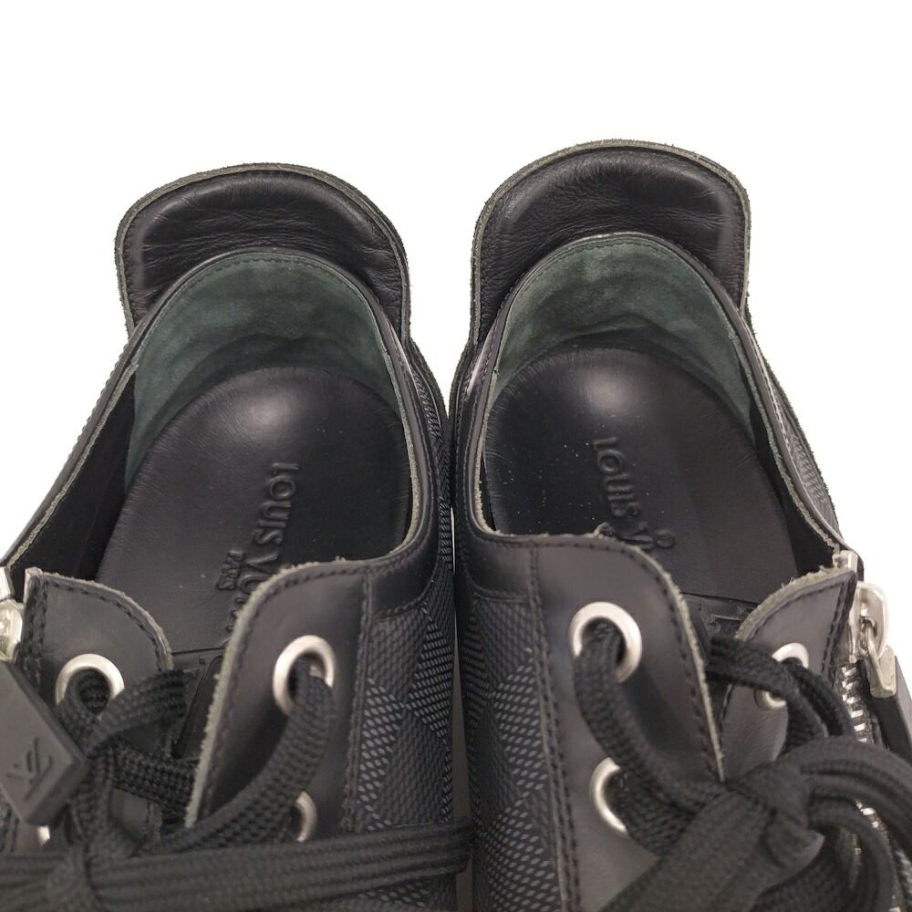 Louis Vuitton Aventure Sneakers Side Zip 8.5 Damier Graphite — view 7