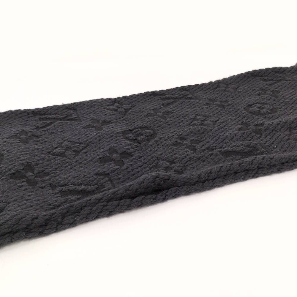 Louis Vuitton Echarpe Logo Mania Scarf Monogram Black — view 7