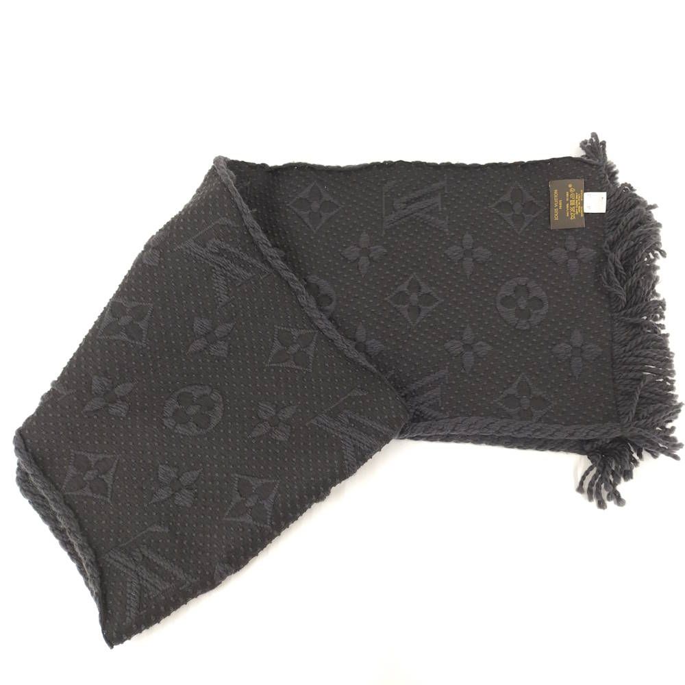 Louis Vuitton Echarpe Logo Mania Scarf Monogram Black — view 3