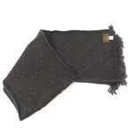 Louis Vuitton Echarpe Logo Mania Scarf Monogram Black — view 3
