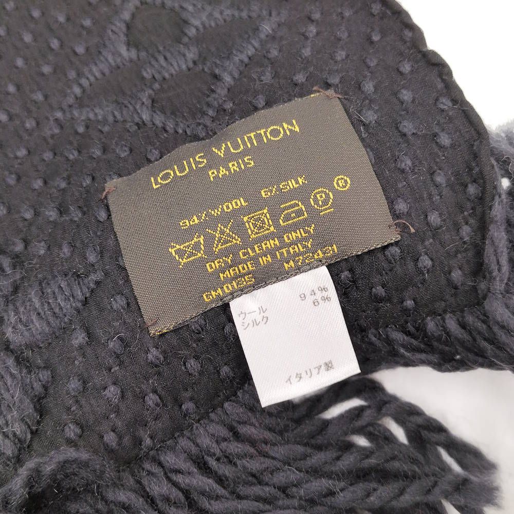Louis Vuitton Echarpe Logo Mania Scarf Monogram Black — view 9