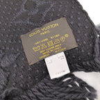 Louis Vuitton Echarpe Logo Mania Scarf Monogram Black — view 9