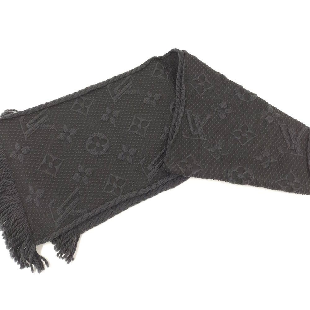 Louis Vuitton Echarpe Logo Mania Scarf Monogram Black — view 4