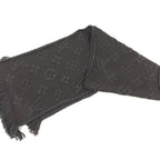 Louis Vuitton Echarpe Logo Mania Scarf Monogram Black — view 4