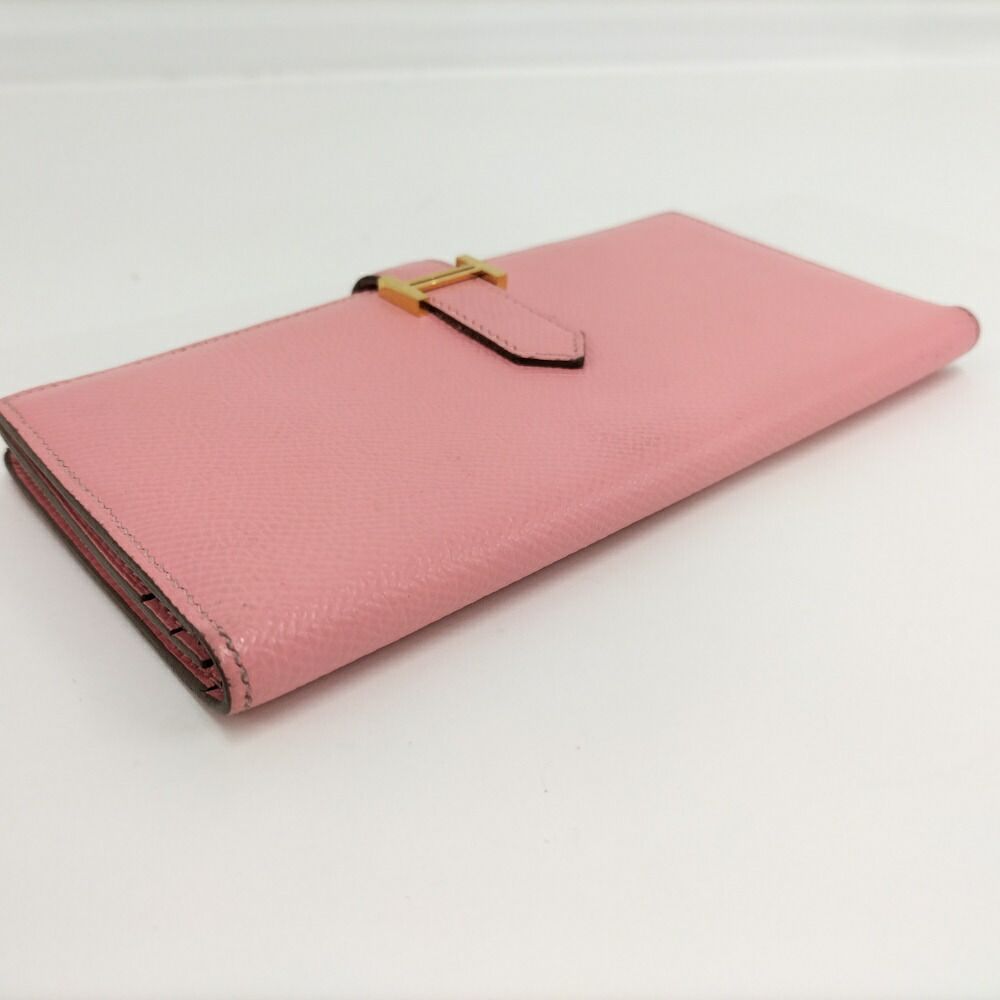 Hermes Bearn Souffle Wallet Pink Leather — view 7