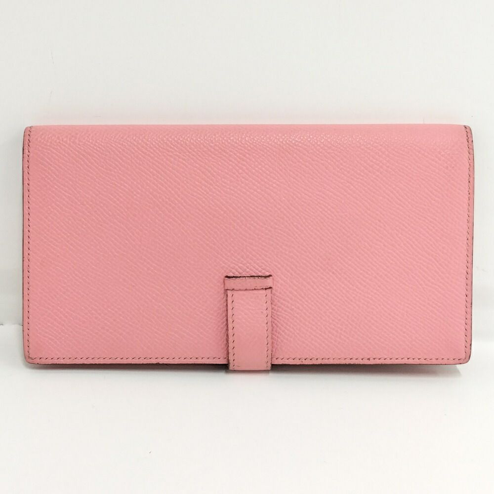 Hermes Bearn Souffle Wallet Pink Leather — view 3