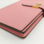 Hermes Bearn Souffle Wallet Pink Leather — view 5