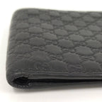Gucci Bifold Wallet Billfold Micro Guccissima Leather Black — view 5