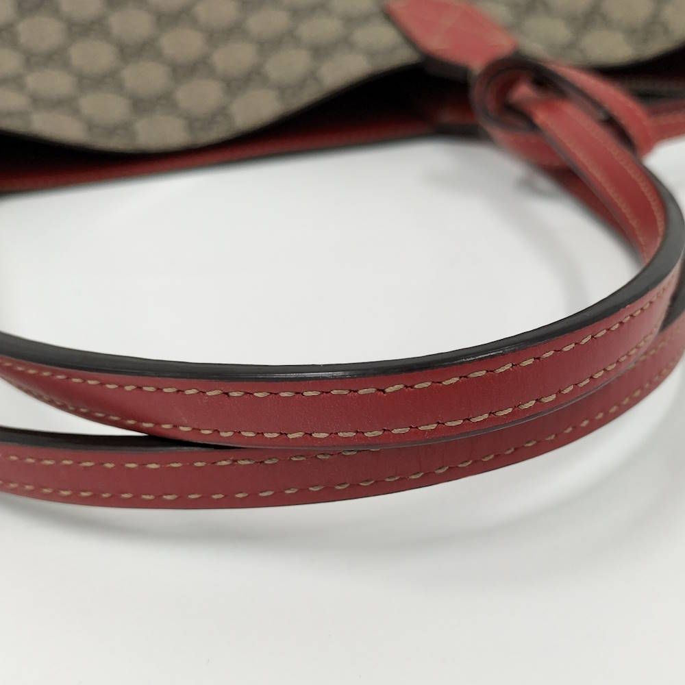 Gucci Reversible Tote GG Supreme Red Beige — view 7