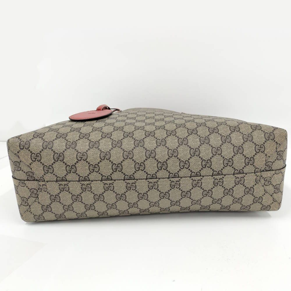 Gucci Reversible Tote GG Supreme Red Beige — view 4