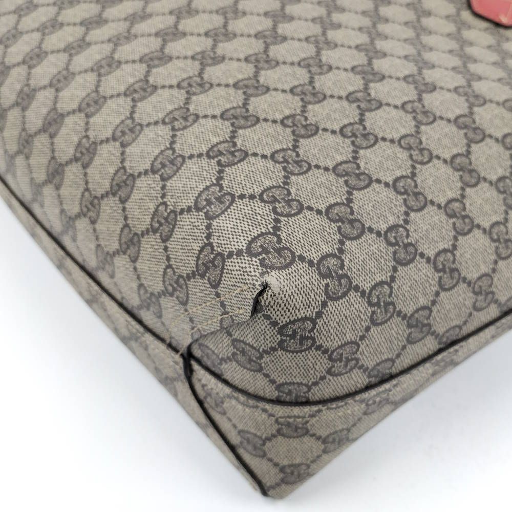 Gucci Reversible Tote GG Supreme Red Beige — view 5