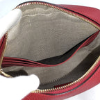 Gucci Shoulder Bag GG Canvas Leather Red Beige — view 9