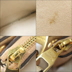 Louis Vuitton Pochette Double Zip Shoulder Bag Monogram Empreinte Beige — view 7