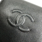 Chanel Small Flap Wallet Caviar Leather Black — view 3