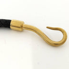 Hermes Jumbo Bracelet Leather Black Gold Plated — view 9
