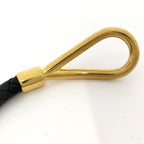 Hermes Jumbo Bracelet Leather Black Gold Plated — view 8
