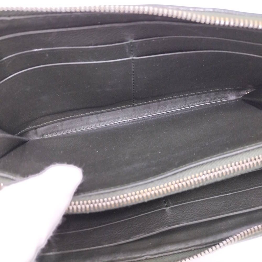 Bottega Veneta Zip Around Wallet Intrecciato Leather Khaki — view 8