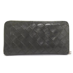 Bottega Veneta Zip Around Wallet Intrecciato Leather Khaki — view 3