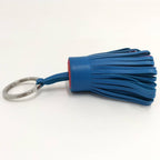 Hermes Bag Charm Carmen Tricolor Leather Blue — view 5
