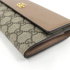 Gucci Bifold Wallet GG Supreme Bicolor Continental Leather — view 4