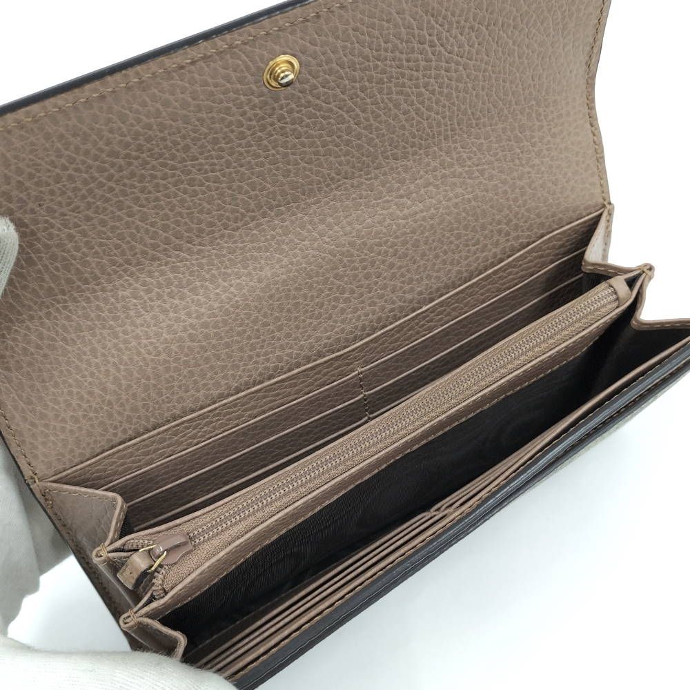 Gucci Bifold Wallet GG Supreme Bicolor Continental Leather — view 6