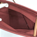 Hermes Sac Aline MM Shoulder Bag Canvas Toilet Blanc — view 8