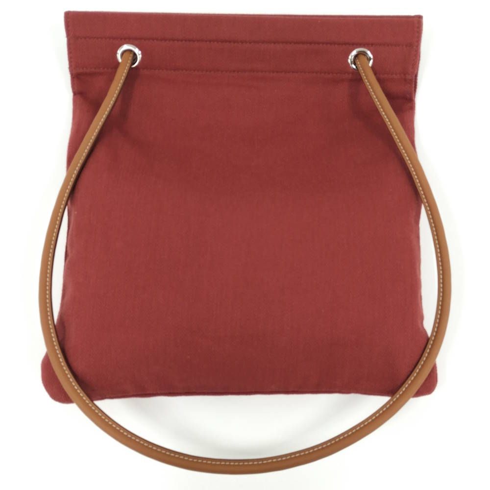 Hermes Sac Aline MM Shoulder Bag Canvas Toilet Blanc — view 2