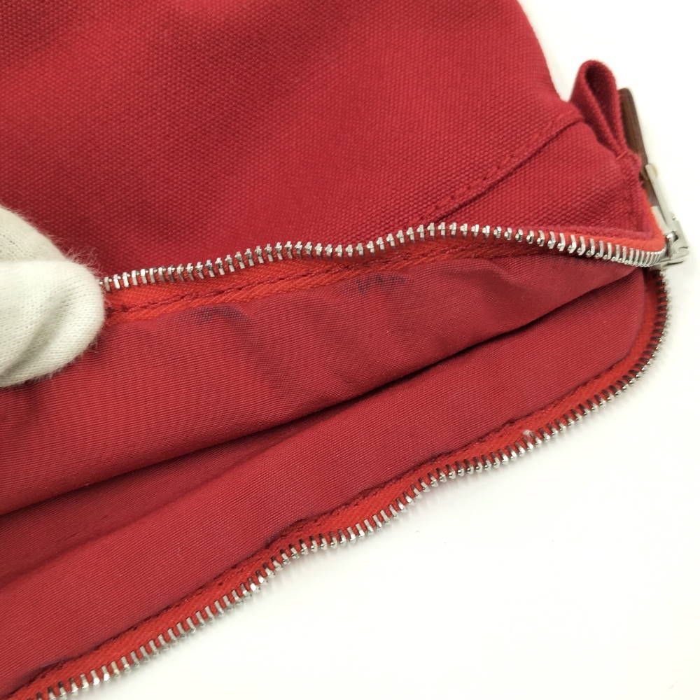 Hermes Bolide Pouch Mini 20 Canvas Red — view 7