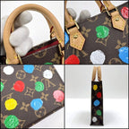 Louis Vuitton Yayoi Kusama Petite Sac Plat Handbag Monogram — view 5