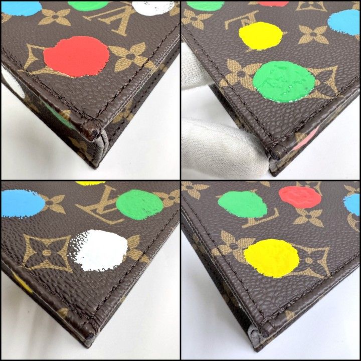 Louis Vuitton Yayoi Kusama Petite Sac Plat Handbag Monogram — view 6