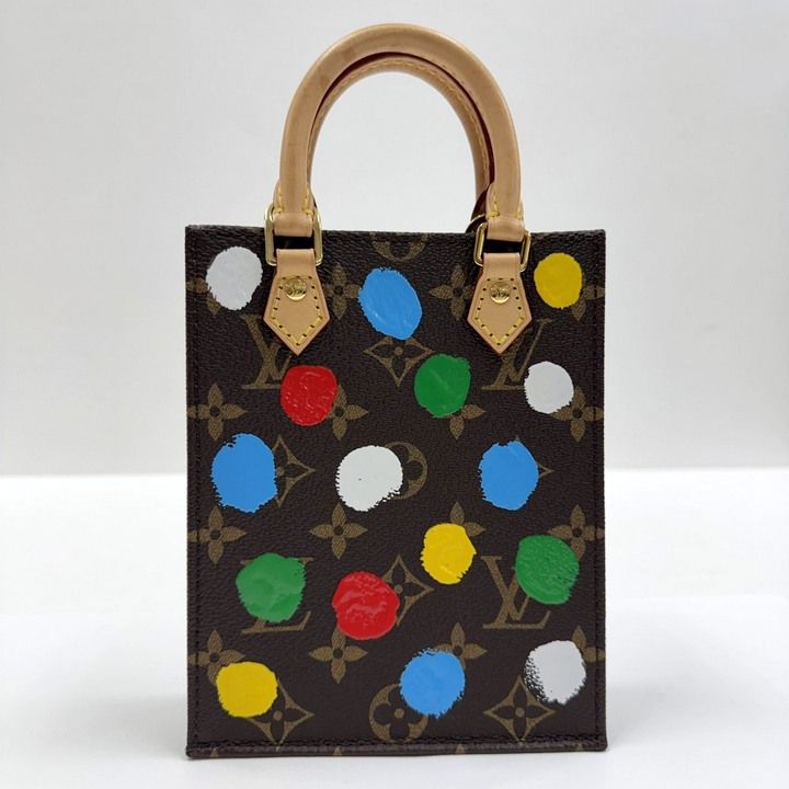 Louis Vuitton Yayoi Kusama Petite Sac Plat Handbag Monogram — view 2