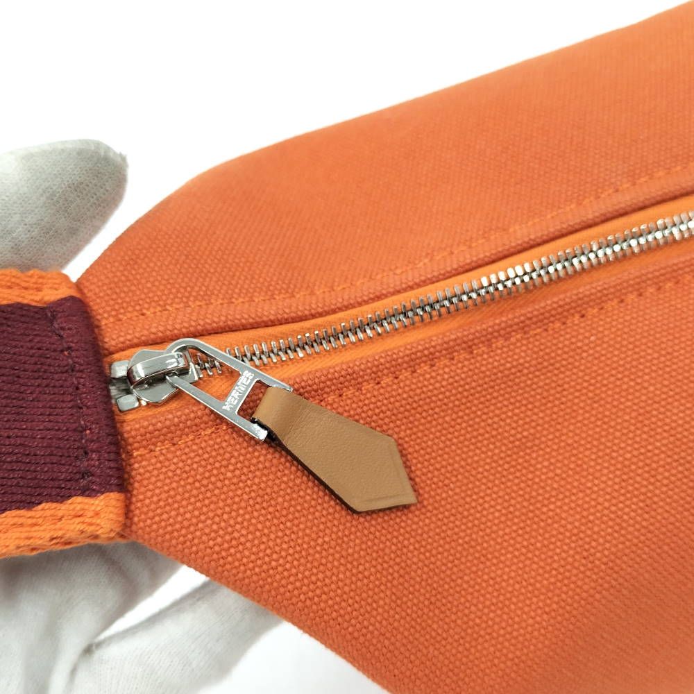 Hermes Bride-a-Brac PM Pouch Canvas Orange — view 6