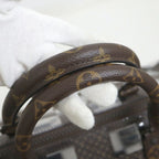 Louis Vuitton Keepall Bandouliere 50 Boston Bag Monogram Chess Brown — view 6