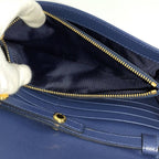 Prada Wallet Chain Saffiano Leather Blue — view 9