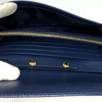 Prada Wallet Chain Saffiano Leather Blue — view 7