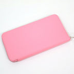 Hermes Azap Long Silk in Wallet Epsom Rose Confetti Silver Y-engraved — view 2