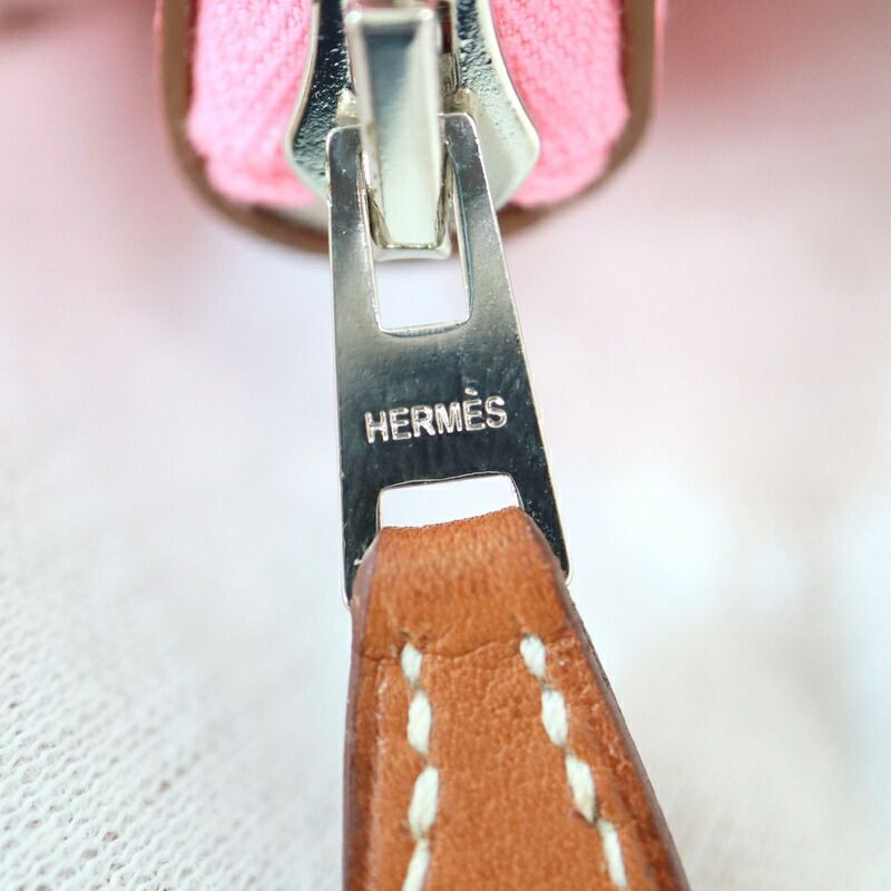 Hermes Azap Long Silk in Wallet Epsom Rose Confetti Silver Y-engraved — view 6