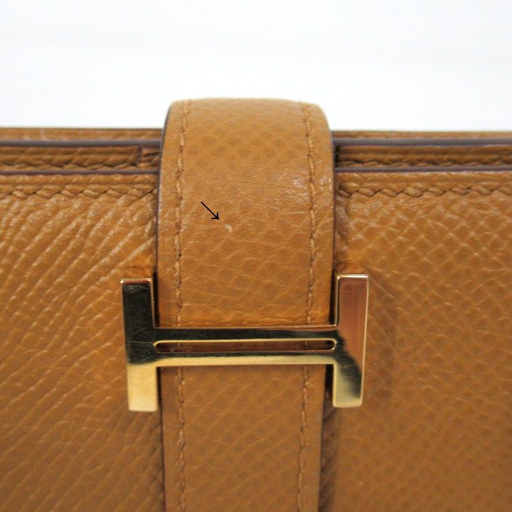 Hermes Bearn Souffle Wallet Veau Epsom Sesame Gold — view 5