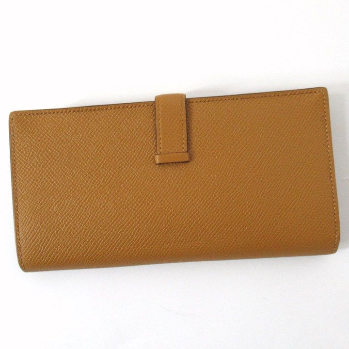 Hermes Bearn Souffle Wallet Veau Epsom Sesame Gold — view 2