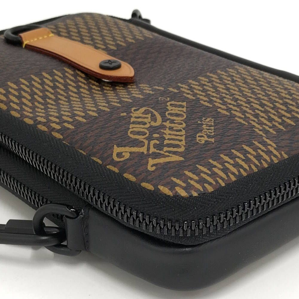 Louis Vuitton Double Phone Pouch Collaboration Shoulder Bag Damier Giant — view 5