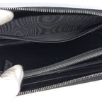 Prada Zip Around Wallet Leather Black — view 8
