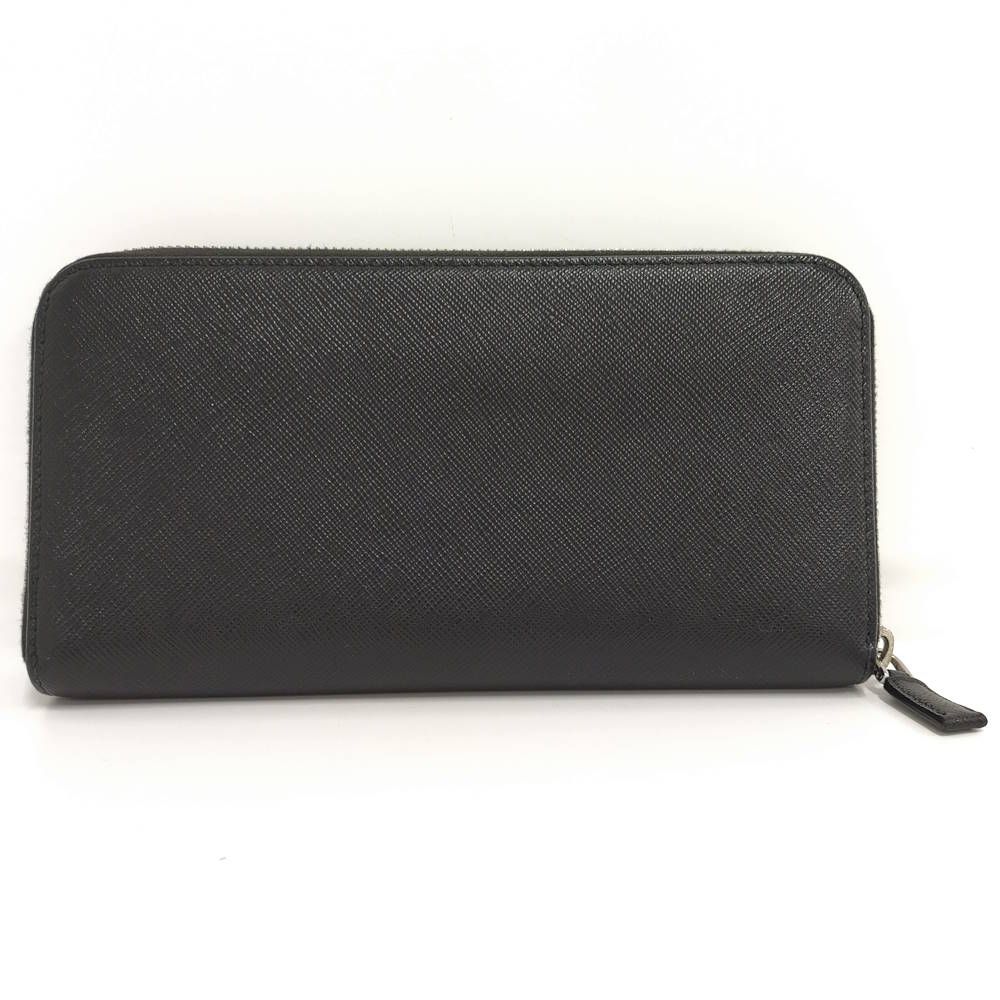 Prada Zip Around Wallet Leather Black — view 3