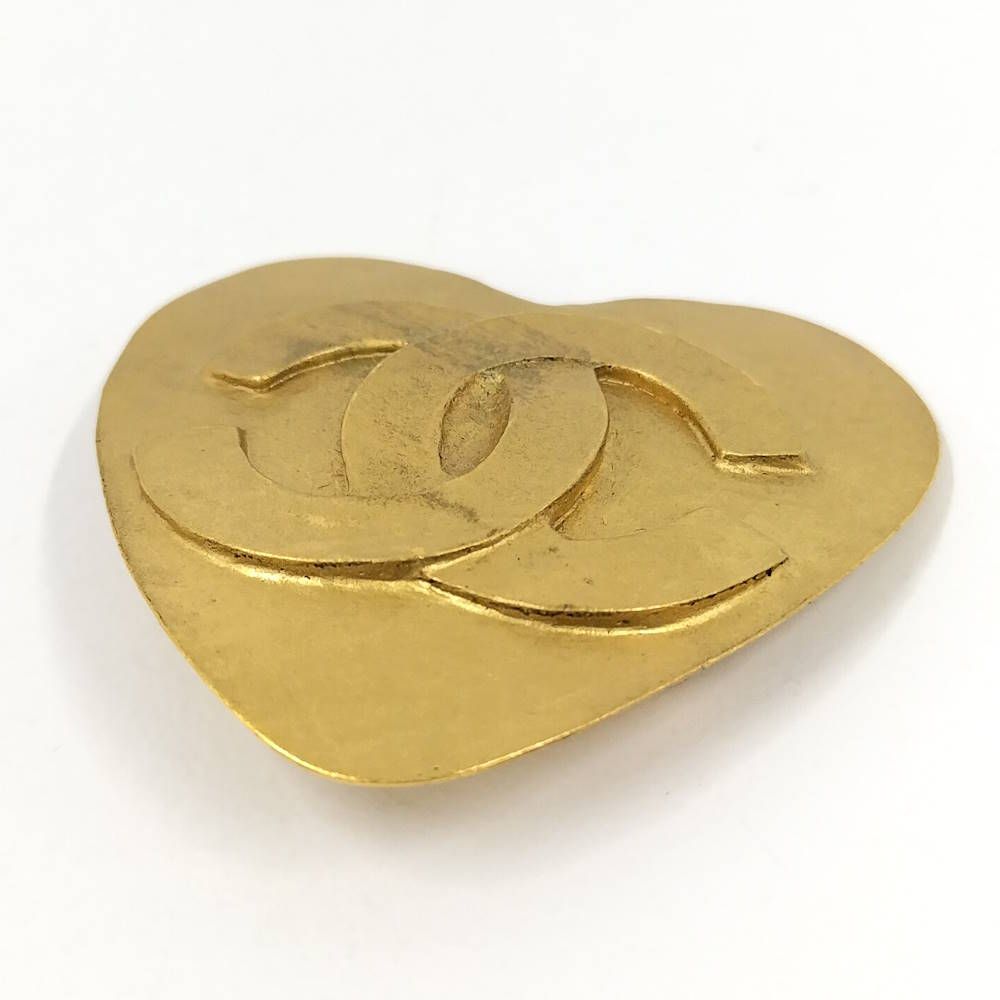 Chanel Brooch CC Gold — view 3