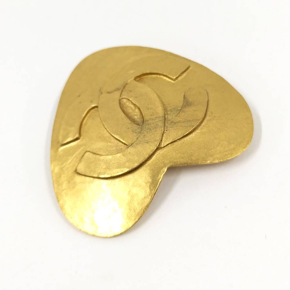 Chanel Brooch CC Gold — view 4