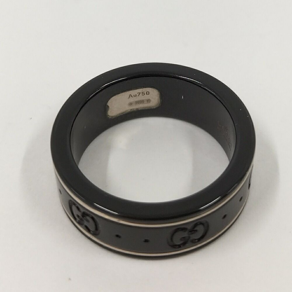 Gucci Icon Ring Ceramic Metal 18k White Gold — view 7