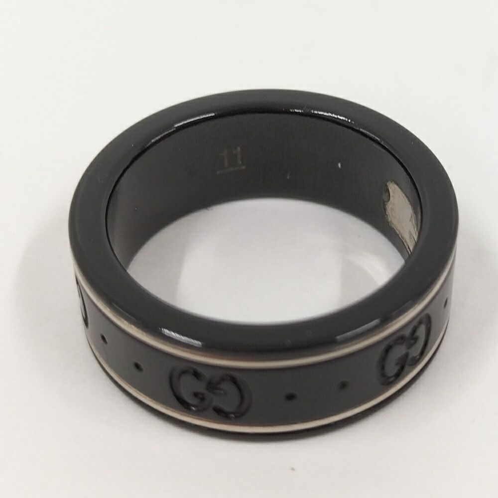 Gucci Icon Ring Ceramic Metal 18k White Gold — view 9