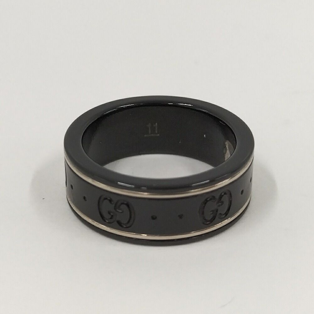 Gucci Icon Ring Ceramic Metal 18k White Gold — view 2