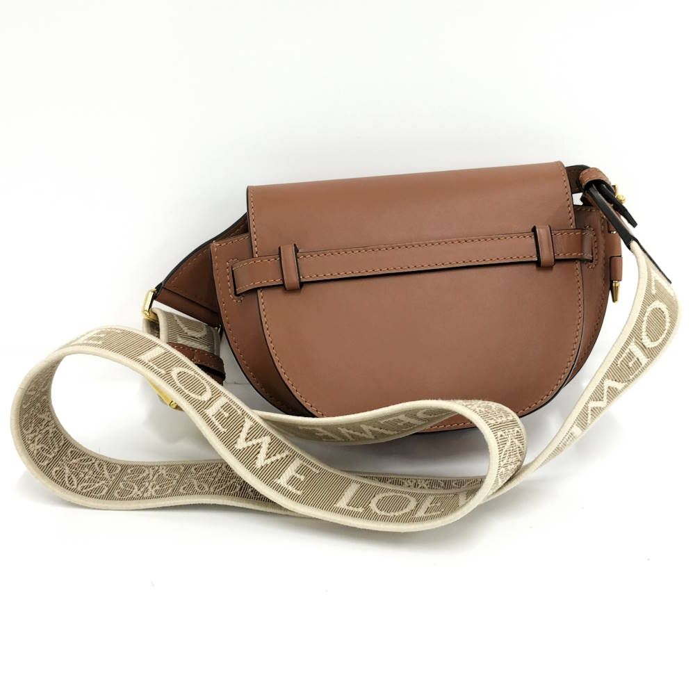 Loewe Gate Dual Mini Shoulder Bag Leather Camel — view 2